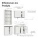 Armário de Cozinha Completa 190cm Branco Stella Madesa 03