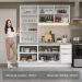 Armário de Cozinha Completa 190cm Branco Veludo Lux Madesa 02