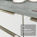 Armário de Cozinha Completa 190cm Branco Veludo Lux Madesa 02