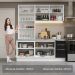 Armário de Cozinha Completa 190cm Branco/Preto Lux Madesa 02