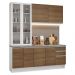 Armário de Cozinha Completa 190cm Branco/Rustic Glamy Madesa 05