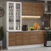Armário de Cozinha Completa 190cm Branco/Rustic Stella Madesa 03