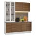 Armário de Cozinha Completa 190cm Branco/Rustic Stella Madesa 03