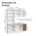 Armário de Cozinha Completa 190cm Branco/Rustic Stella Madesa 03