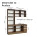 Armário de Cozinha Completa 190cm Rustic Glamy Madesa 05