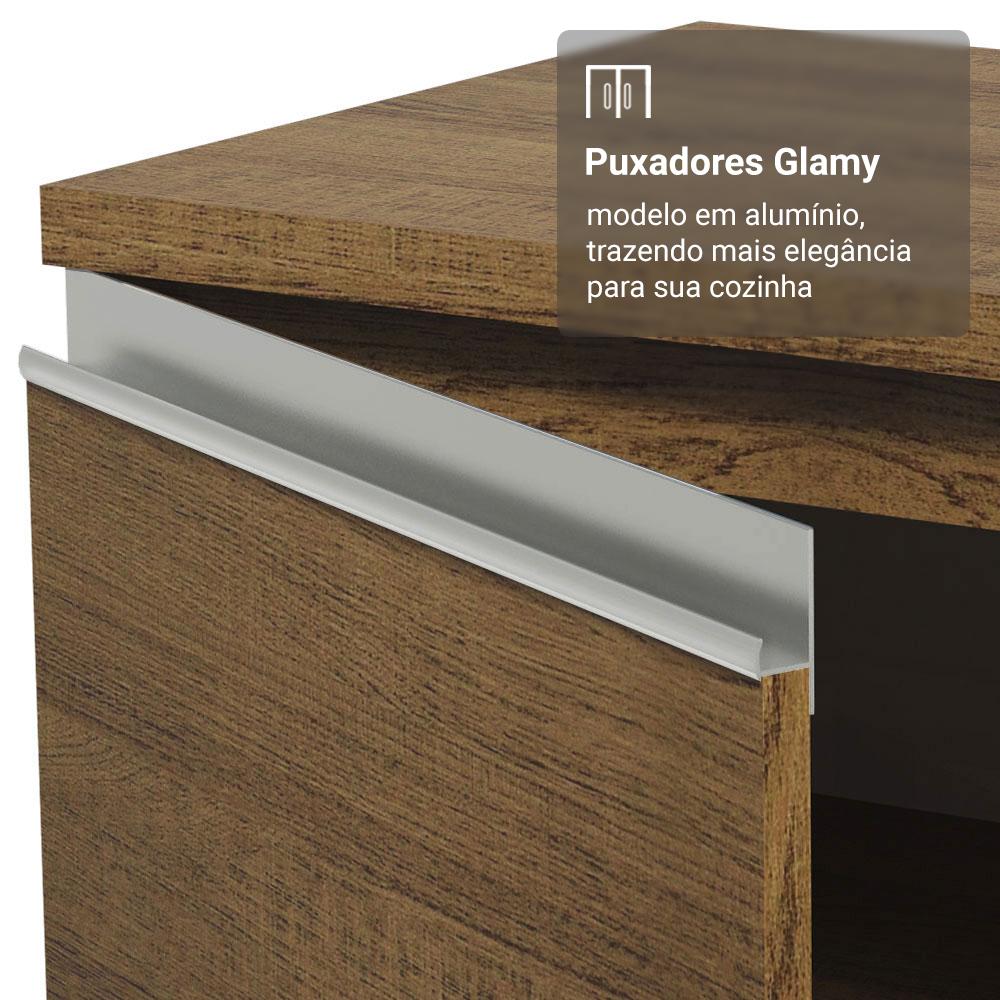 Armário de Cozinha Completa 190cm Rustic Glamy Madesa 05