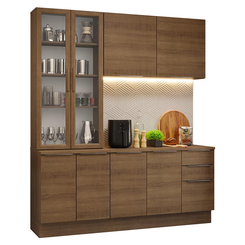 Armário de Cozinha Completa 190cm Rustic Stella Madesa 03