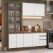 Armário de Cozinha Completa 190cm Rustic/Branco Glamy Madesa 05