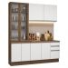 Armário de Cozinha Completa 190cm Rustic/Branco Glamy Madesa 05