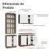 Armário de Cozinha Completa 190cm Rustic/Branco Stella Madesa 03