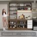 Armário de Cozinha Completa 190cm Rustic/Branco Veludo Lux Madesa 02
