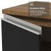 Armário de Cozinha Completa 190cm Rustic/Preto Glamy Madesa 05