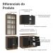 Armário de Cozinha Completa 190cm Rustic/Preto Lux Madesa 02