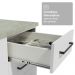 Armário de Cozinha Completa 190cm com Cristaleira Branco Agata Madesa 01