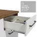 Armário de Cozinha Completa 190cm com Cristaleira Rustic/Branco Agata Madesa 01