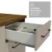 Armário de Cozinha Completa 190cm com Cristaleira Rustic/Crema Agata Madesa 01
