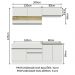 Armário de Cozinha Completa 200cm Branco Glamy Madesa 07