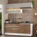 Armário de Cozinha Completa 200cm Branco/Rustic/Crema Glamy Madesa 07