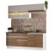 Armário de Cozinha Completa 200cm Branco/Rustic/Crema Glamy Madesa 07