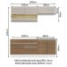 Armário de Cozinha Completa 200cm Branco/Rustic/Crema Glamy Madesa 07