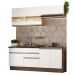 Armário de Cozinha Completa 200cm Rustic/Branco Glamy Madesa 07
