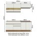 Armário de Cozinha Completa 200cm Rustic/Branco Glamy Madesa 07