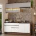 Armário de Cozinha Completa 200cm Rustic/Branco/Crema Glamy Madesa 07