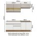 Armário de Cozinha Completa 200cm Rustic/Branco/Crema Glamy Madesa 07