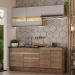 Armário de Cozinha Completa 200cm Rustic/Crema Glamy Madesa 07