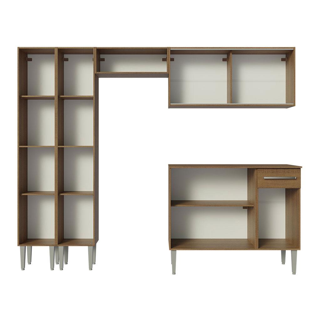 Armário de Cozinha Completa 229cm Rustic Emilly Madesa 06