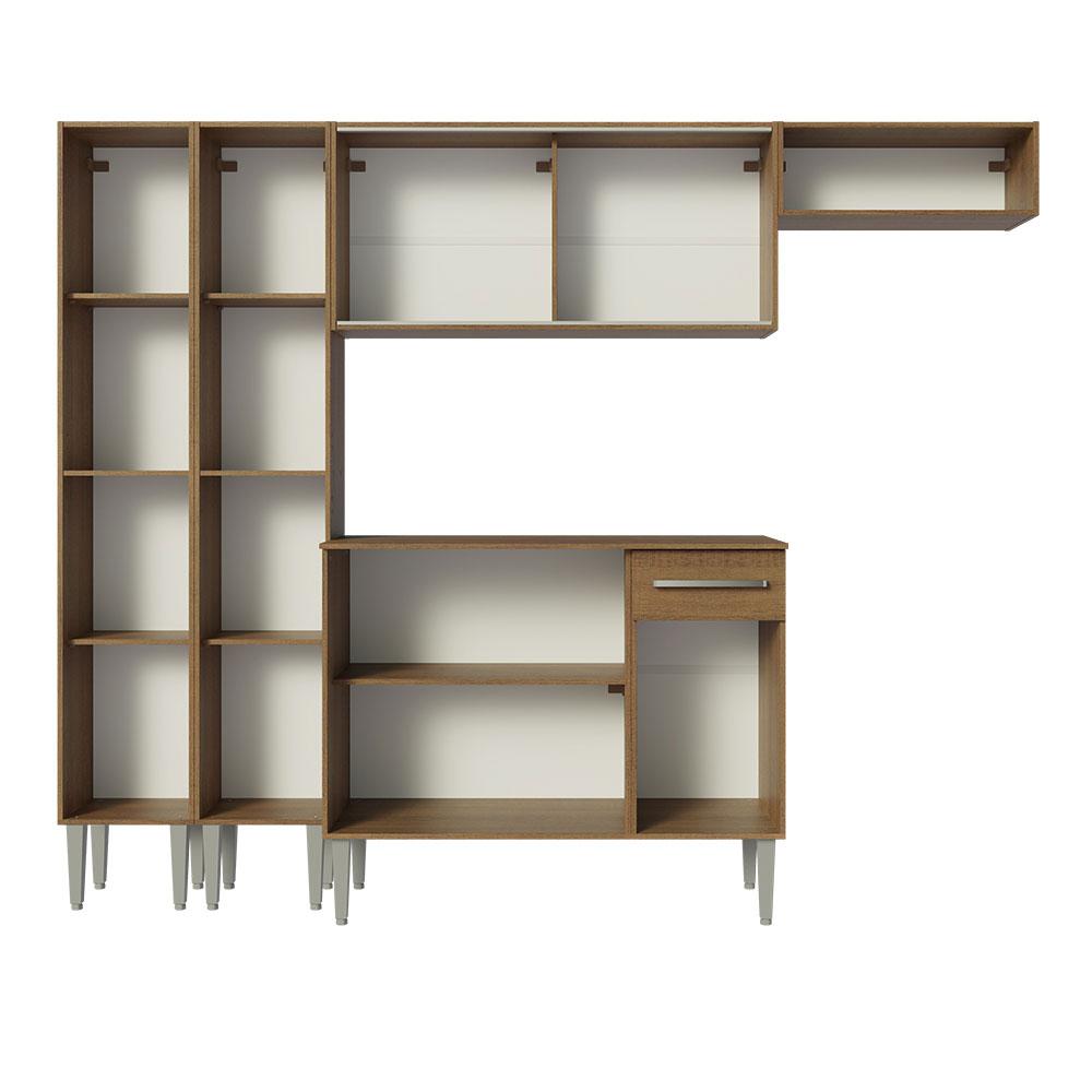 Armário de Cozinha Completa 229cm Rustic Emilly Madesa 09