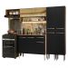 Armário de Cozinha Completa 229cm Rustic/Preto Emilly Madesa 07