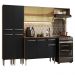 Armário de Cozinha Completa 229cm Rustic/Preto Emilly Madesa 09