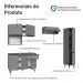 Armário de Cozinha Completa 240 cm Cinza Nice Madesa 08