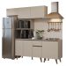 Armário de Cozinha Completa 240 cm Crema Nice Madesa 06