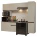Armário de Cozinha Completa 240 cm Suspensa Crema Nice Madesa 09