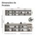 Armário de Cozinha Completa 240 cm Suspenso Crema Nice Madesa 05