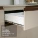 Armário de Cozinha Completa 240 cm Suspenso Crema Nice Madesa 05
