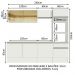 Armário de Cozinha Completa 240cm Branco Diamante Madesa 06