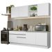 Armário de Cozinha Completa 240cm Branco Glamy Madesa 06