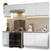 Armário de Cozinha Completa 240cm Branco Glamy Madesa 10