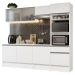 Armário de Cozinha Completa 240cm Branco Topazio Madesa 05