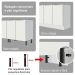 Armário de Cozinha Completa 240cm Branco Veludo Lux Madesa 08