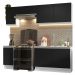 Armário de Cozinha Completa 240cm Branco/Preto Glamy Madesa 10