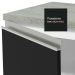 Armário de Cozinha Completa 240cm Branco/Preto Glamy Madesa 10