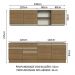 Armário de Cozinha Completa 240cm Rustic Glamy Madesa 06