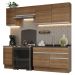 Armário de Cozinha Completa 240cm Rustic Glamy Madesa 07