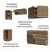 Armário de Cozinha Completa 240cm Rustic Glamy Madesa 07