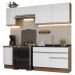 Armário de Cozinha Completa 240cm Rustic/Branco Glamy Madesa 07