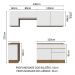 Armário de Cozinha Completa 240cm Rustic/Branco Glamy Madesa 07